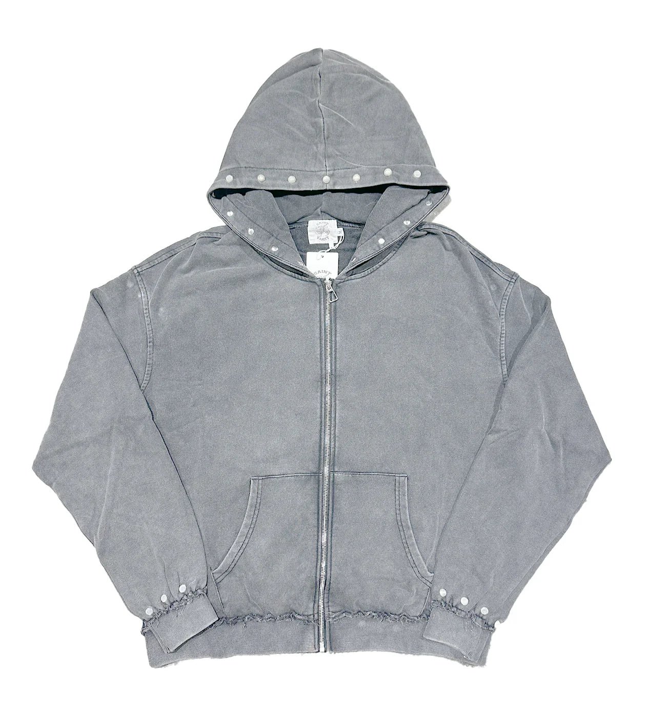 Saint Vanity "French Terry" Grey Zip-Up