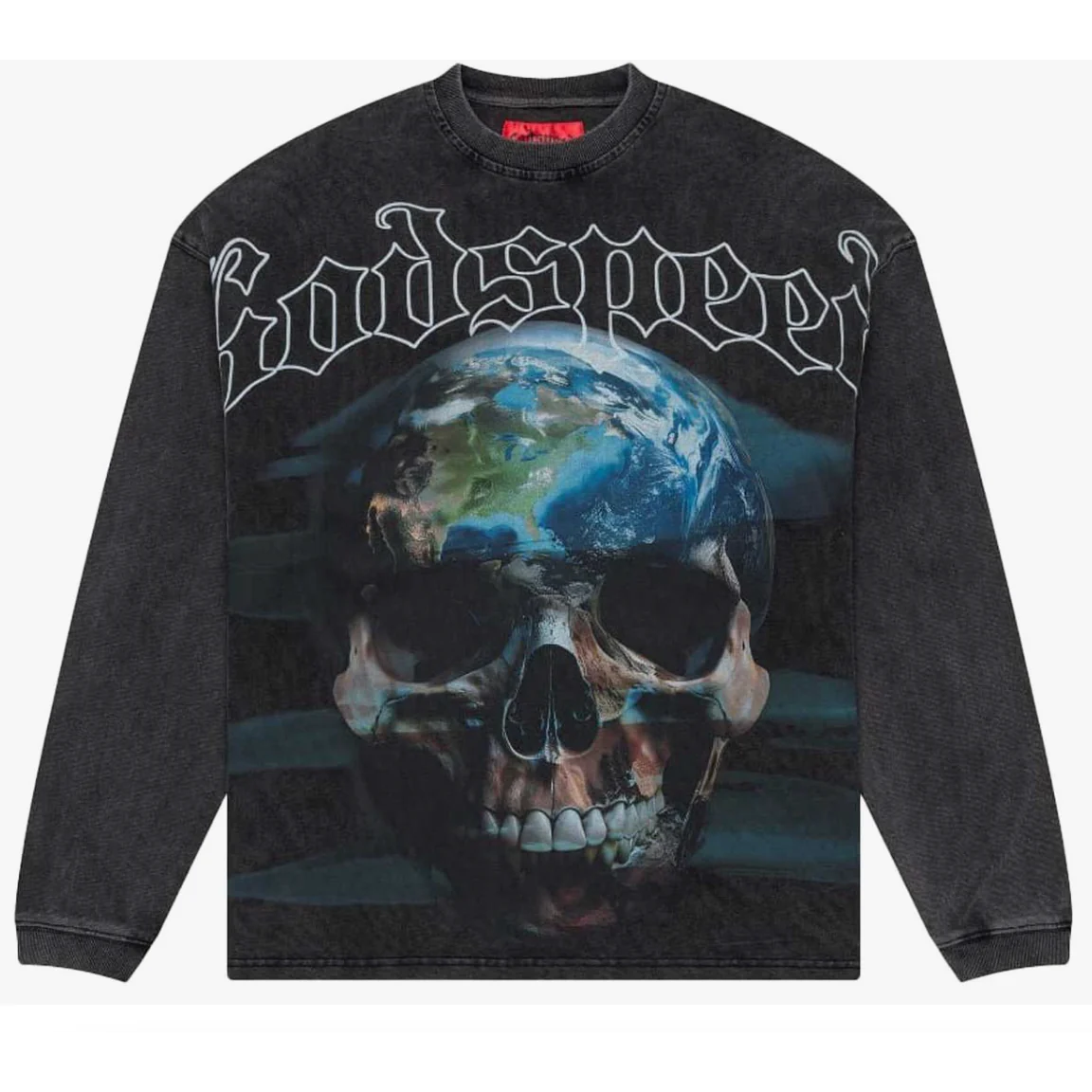 Godspeed "Sklobe" Black Wash Long Sleeve
