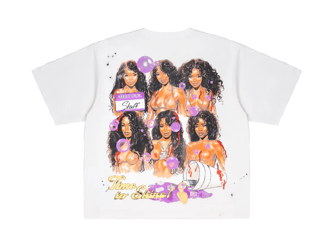 Triple 7s "Wash & Go" White T-Shirt