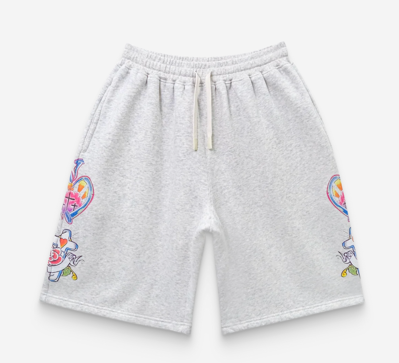 We Are Righteous "Grey Risen King" Cotton Shorts