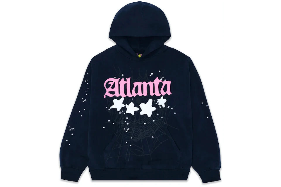 Sp5der Navy Atlanta Hoodie