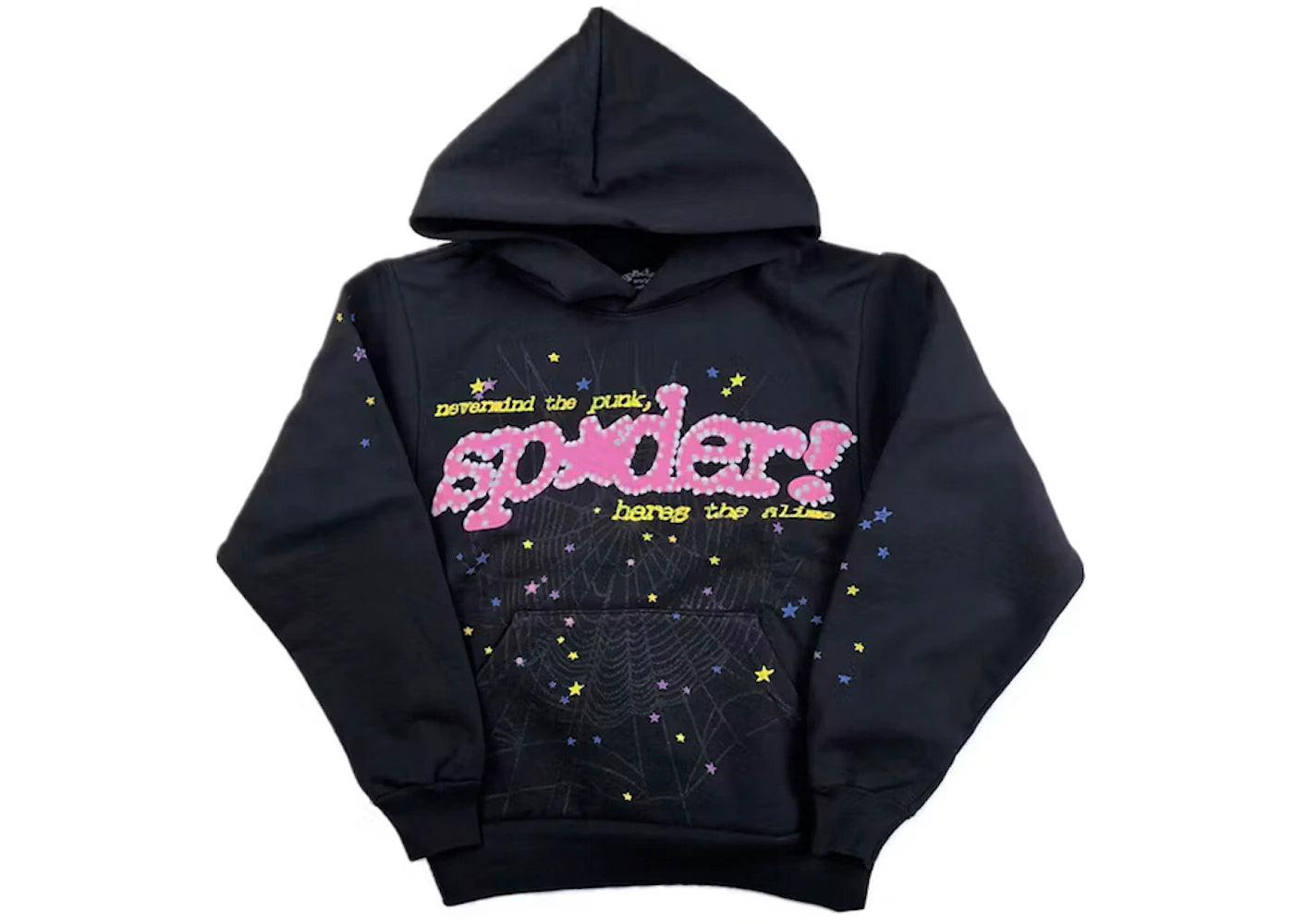 Spider P*NK V2 Black Hoodie
