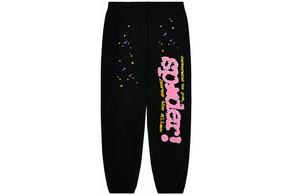 Spider P*NK V2 Black Sweats