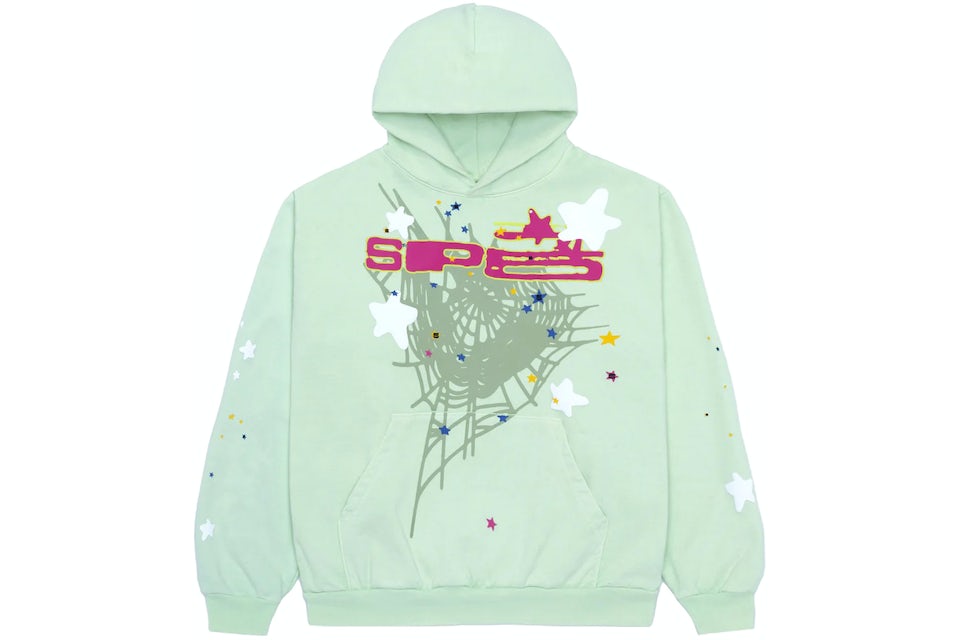 Spider Mint Green Hoodie