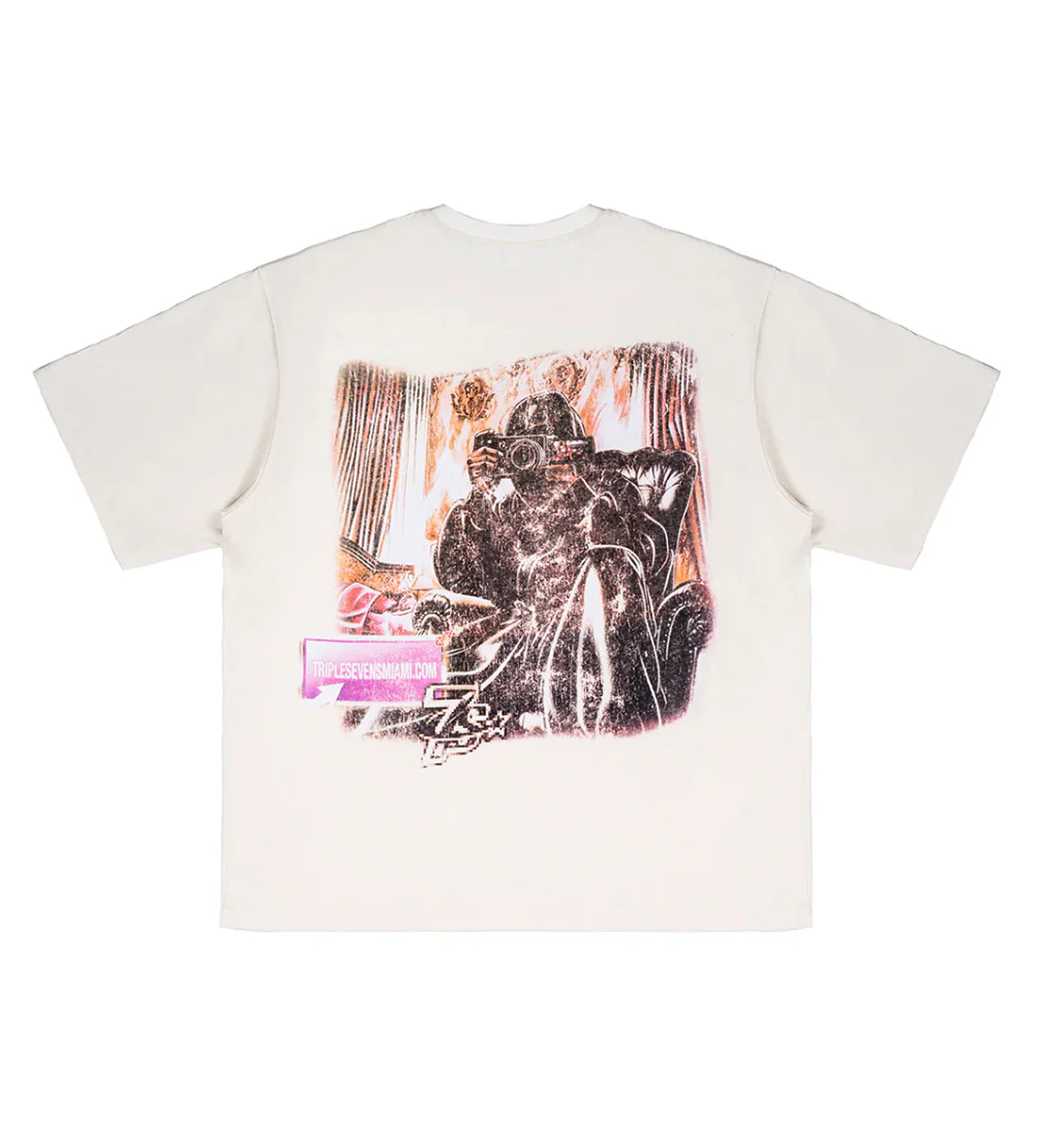 Triple 7s "Film" White T-Shirt