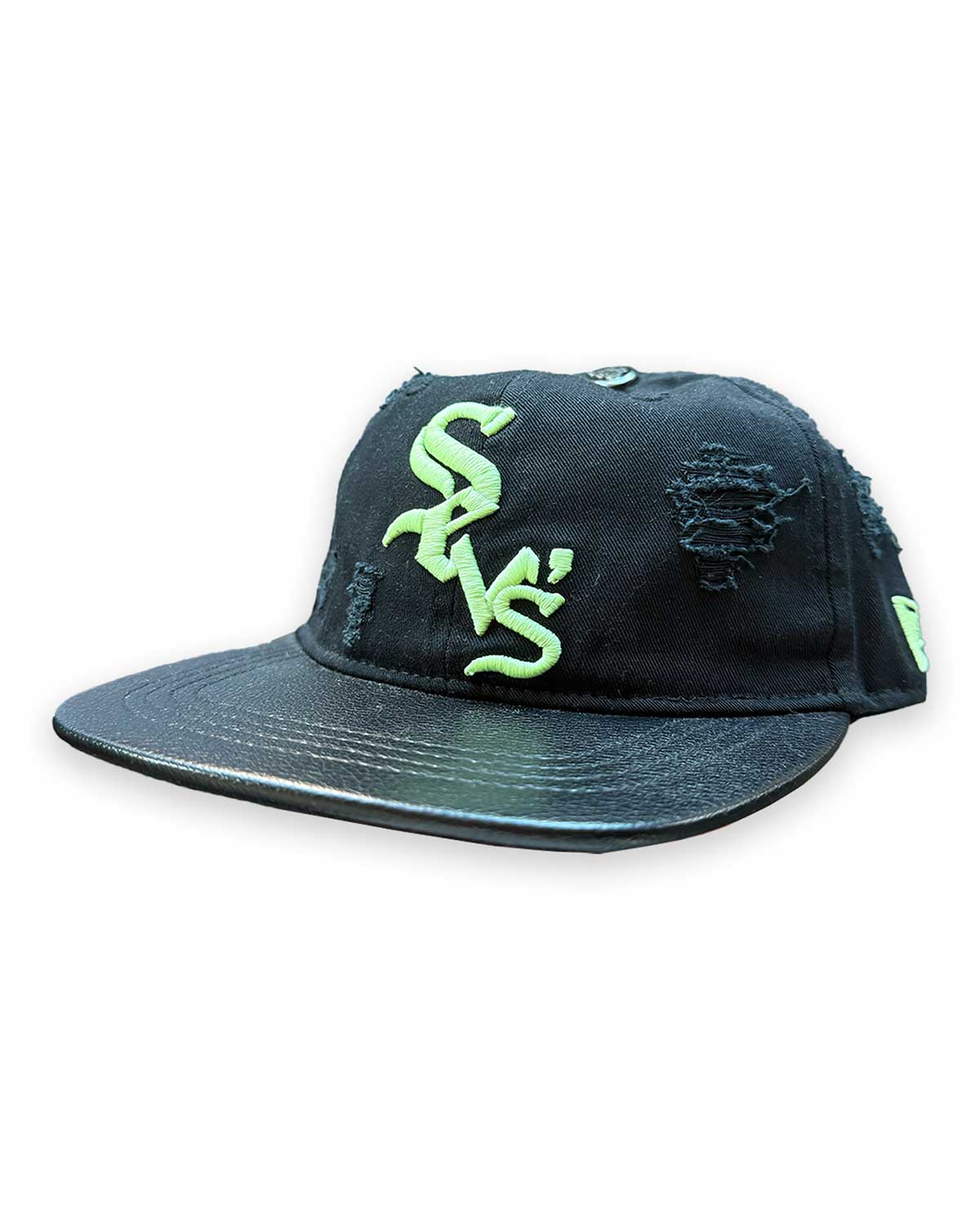 Triple 7s "Black/Glow" Snapback Hat