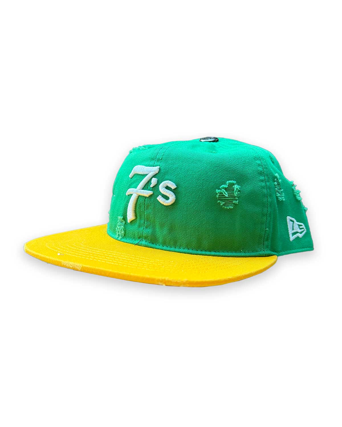 Triple 7s "Green/Yellow" Snapback Hat