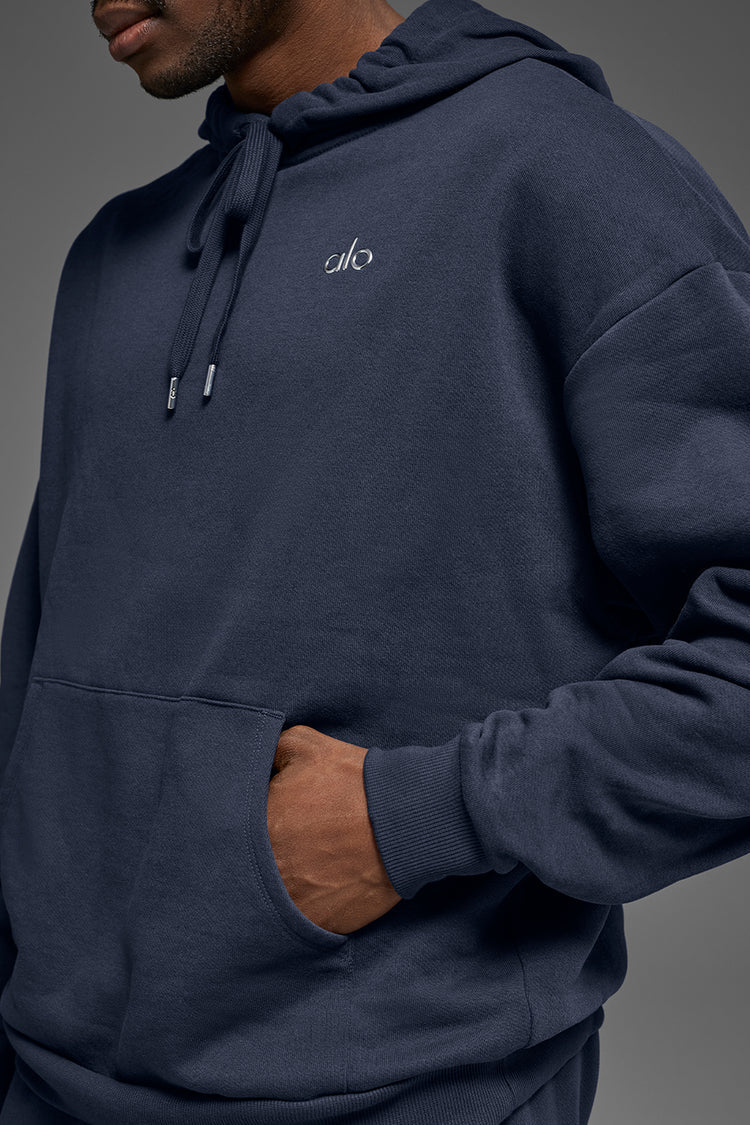 Alo "Accolade" Navy Pullover Hoodie
