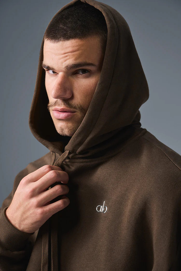 Alo "Accolade" Espresso Pull Over Hoodie