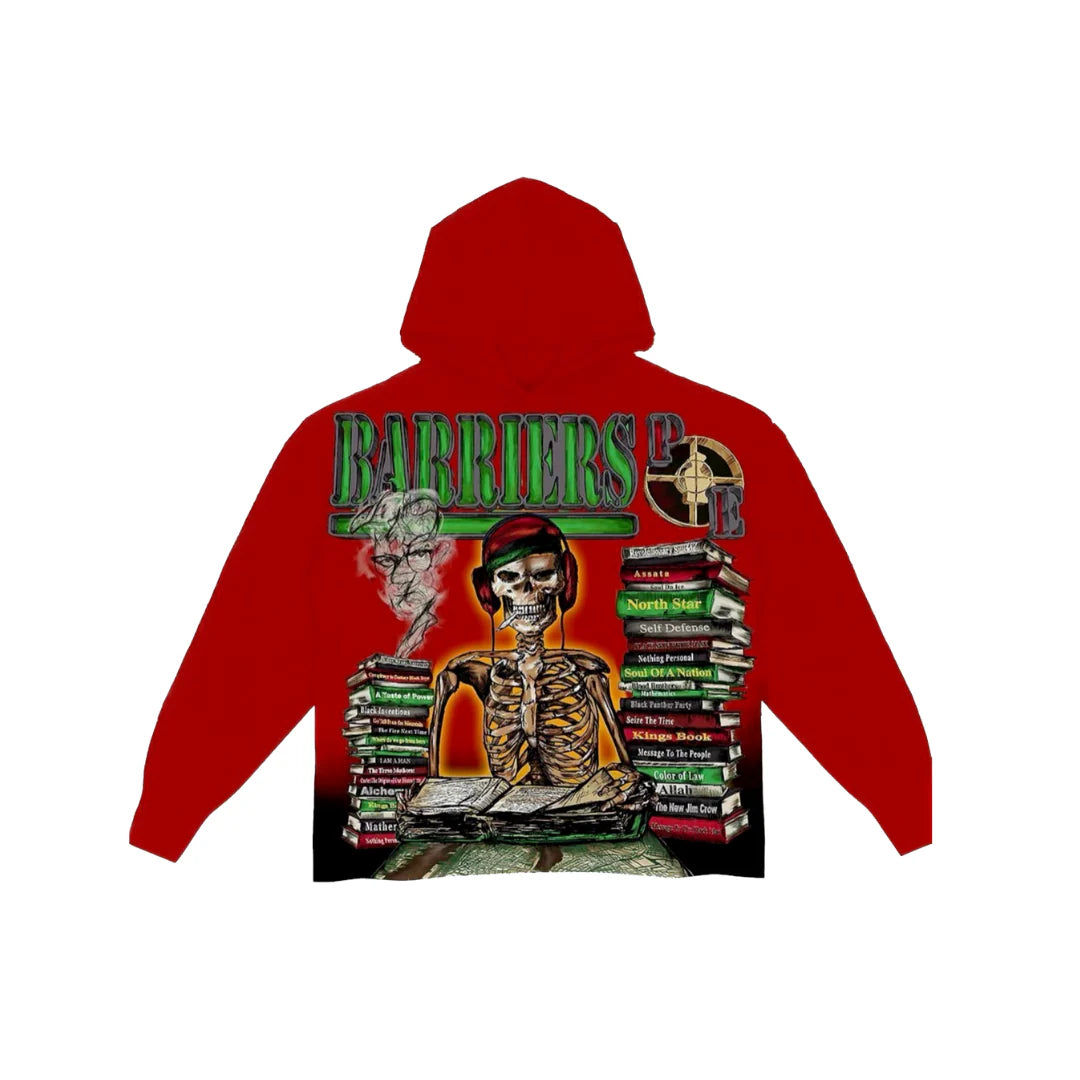 Barriers "Public Enemy" Red Hoodie