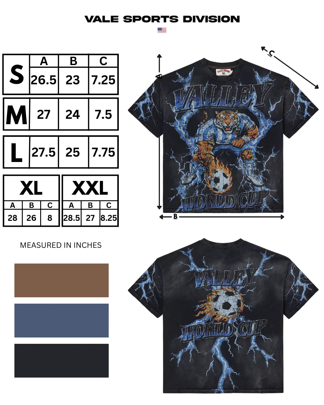 Vale "Thunder" Black T-Shirt