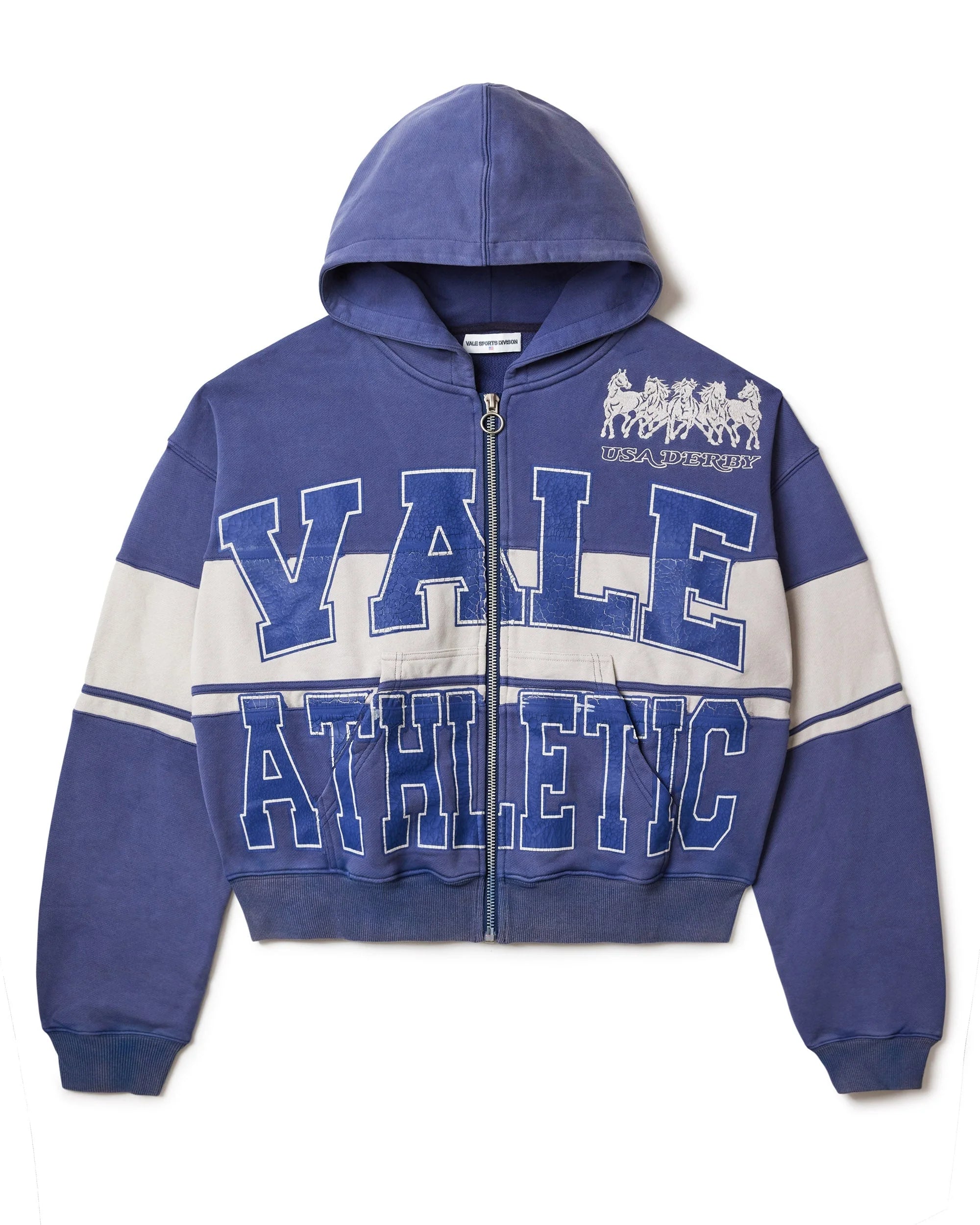 Vale "Debry" Navy Zip-Up Hoodie