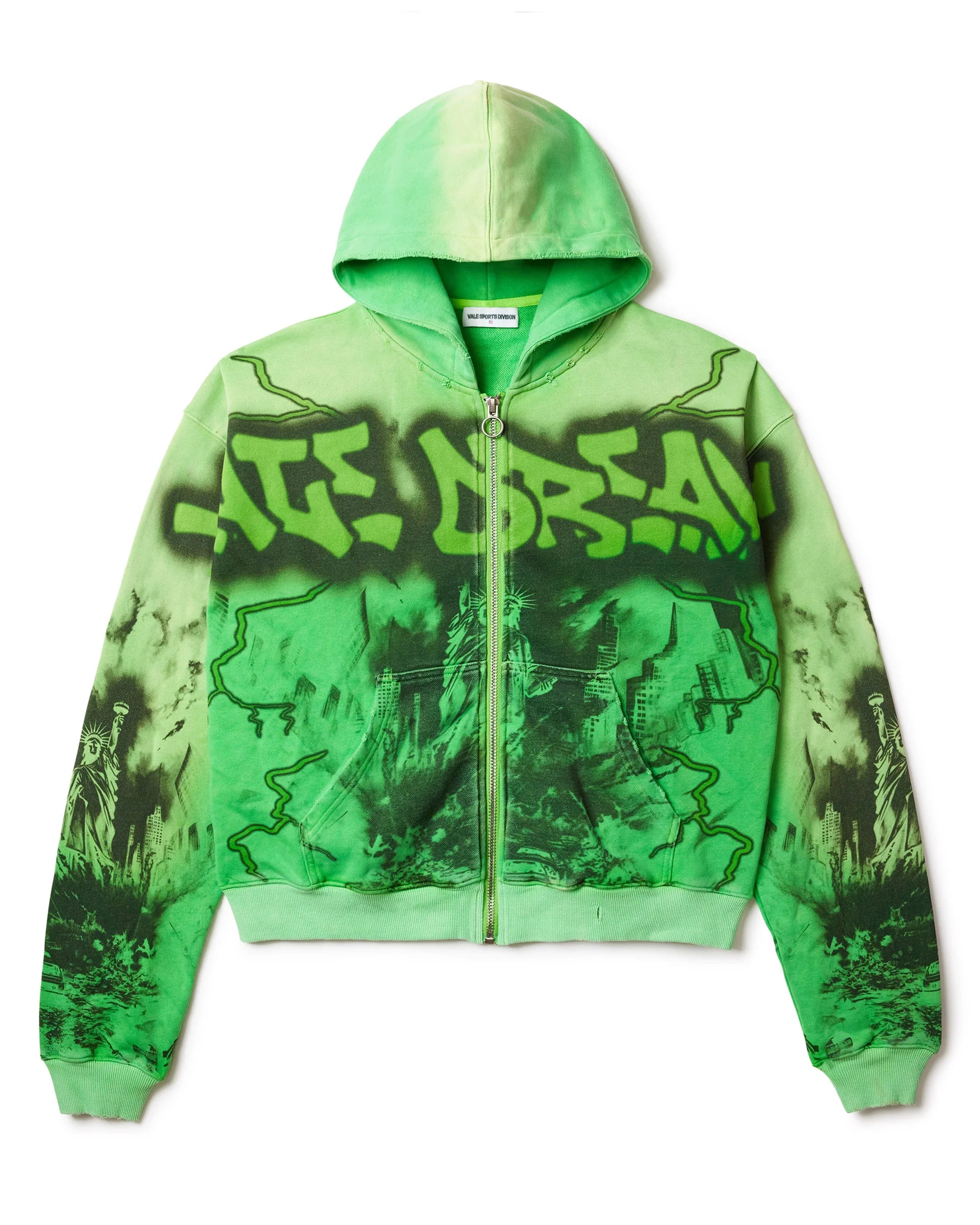 Vale "Green Nightmare" Zip-Up Hoodie