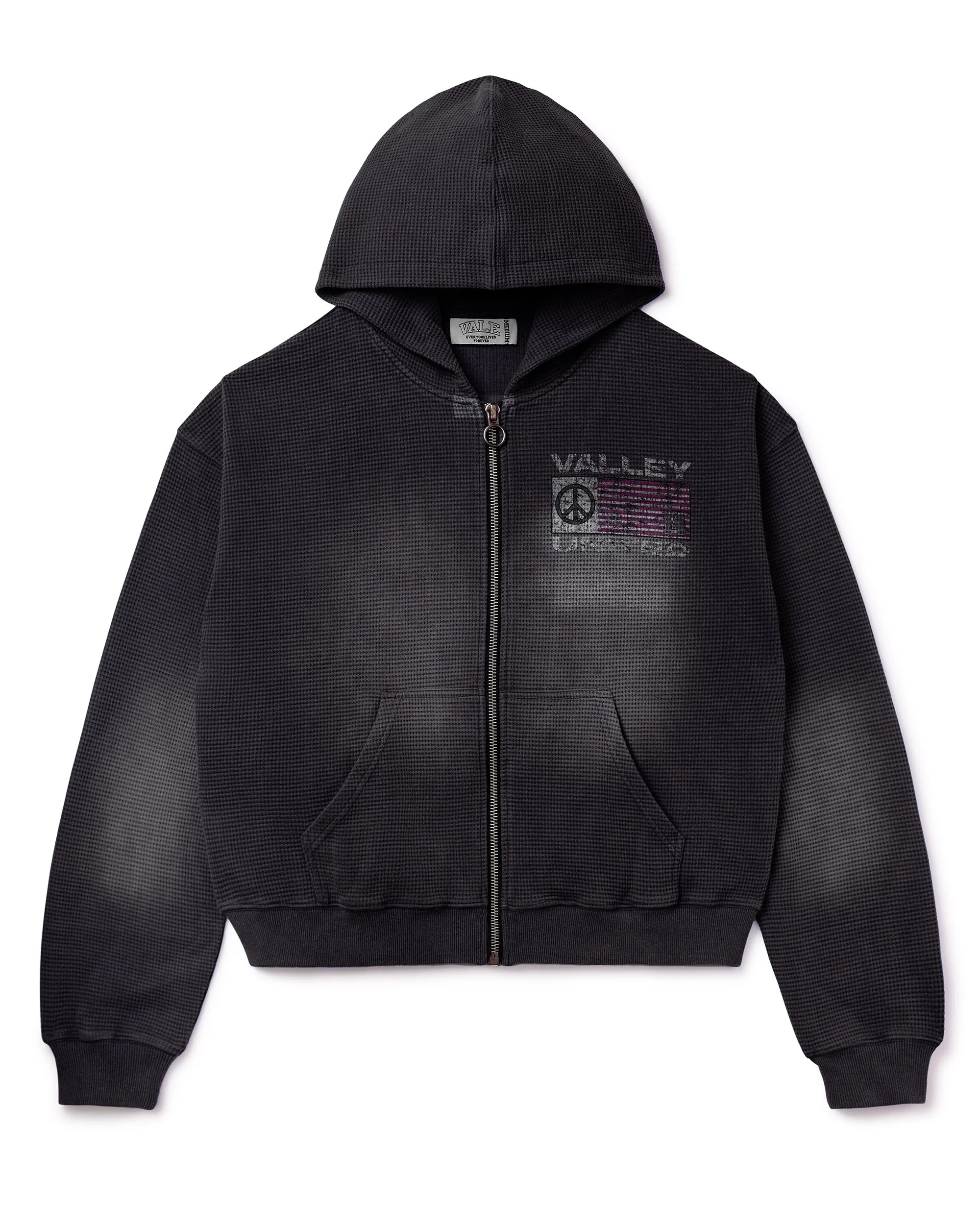 Vale (United) Black Zip-Up Hoodie