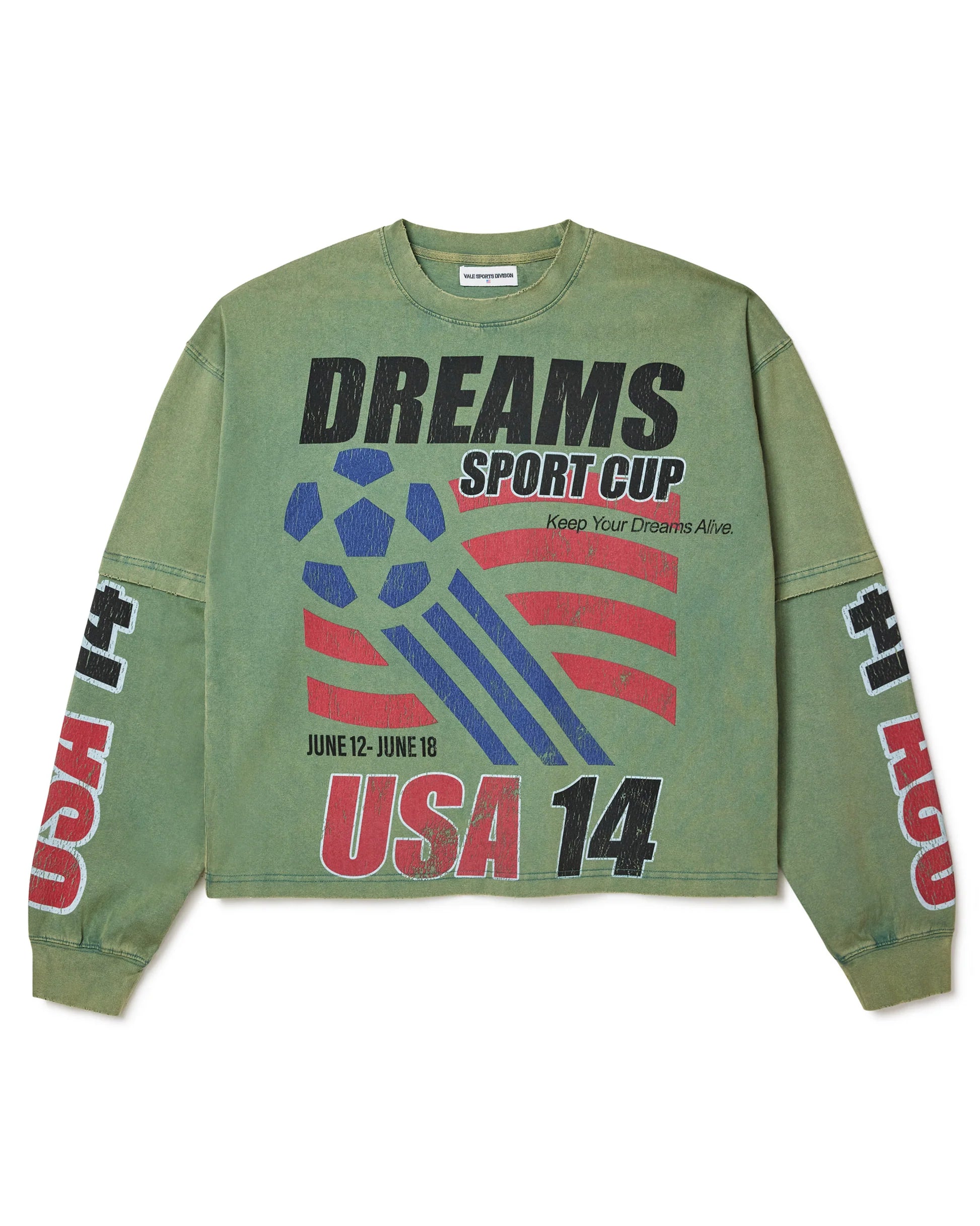 Vale "USA14" Green Long sleeve