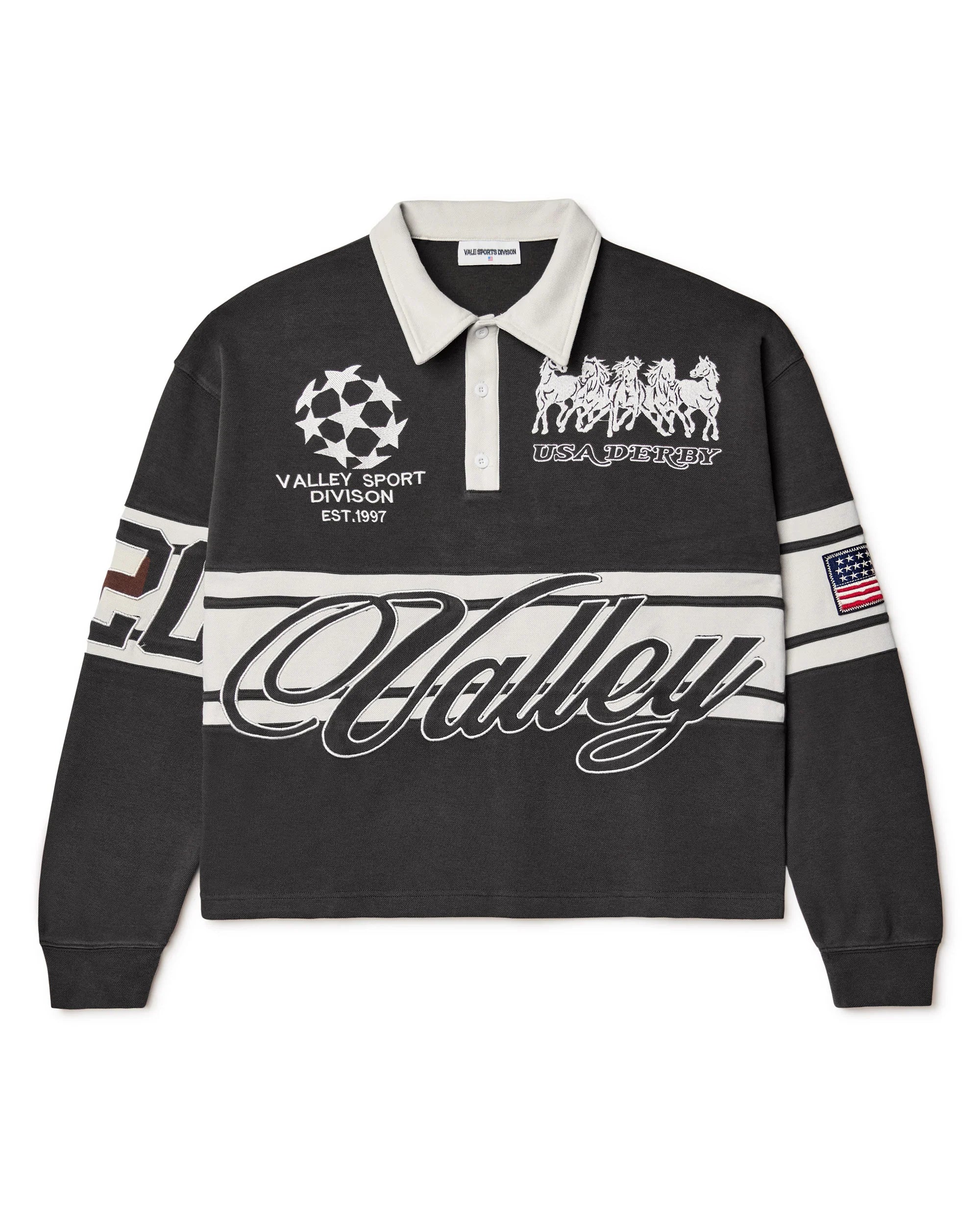 Vale " Dog Derby" Black Polo Shirt