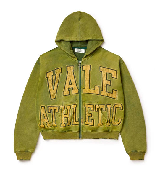 Vale Green "Athletica" Zip-Up Hoodie