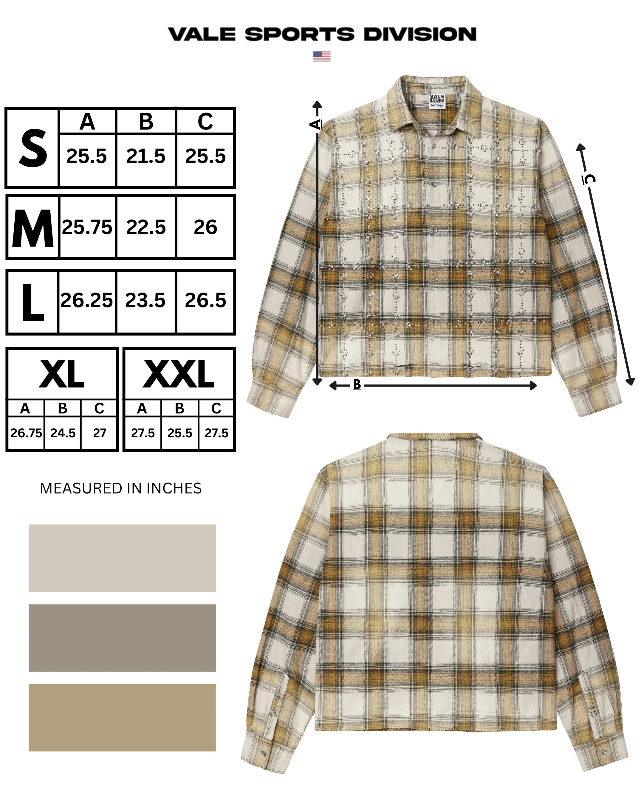 Vale "Wheat" Flannel