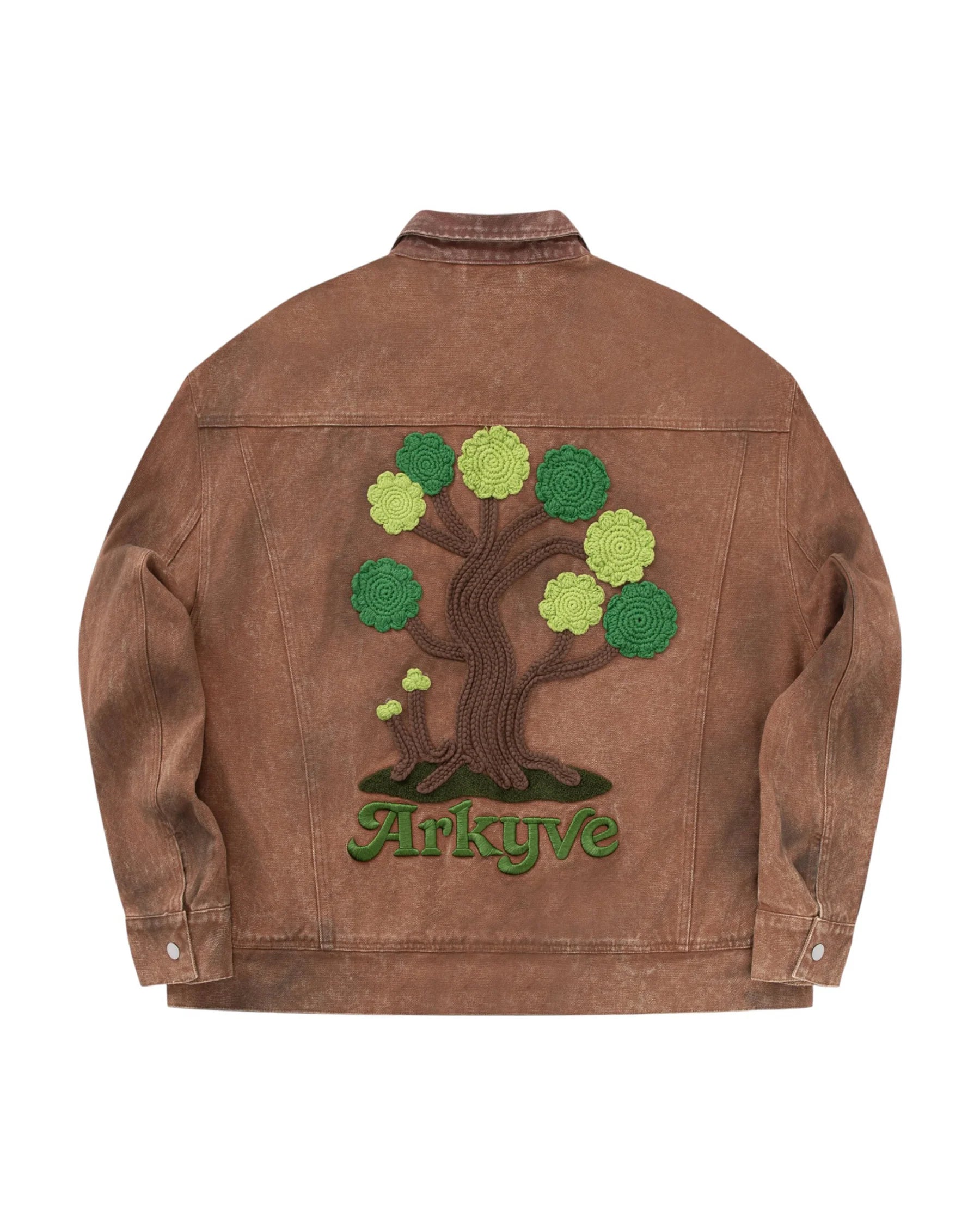 Arkyve "Wine Label" Distressed Work Jacket