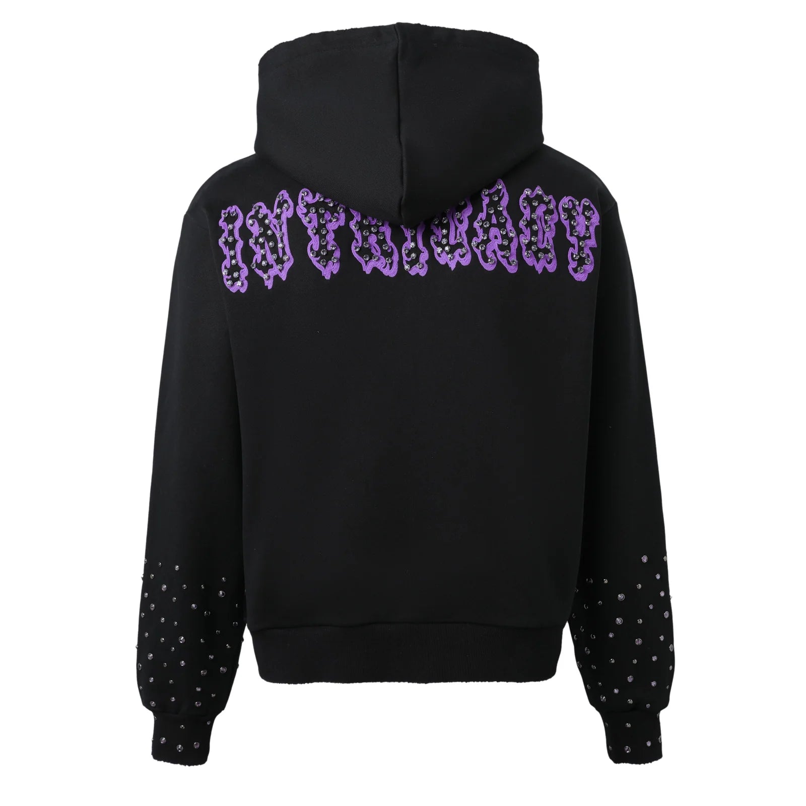 Lost Intricacy "Patches" Black & Purple Zip-Up Hoodie