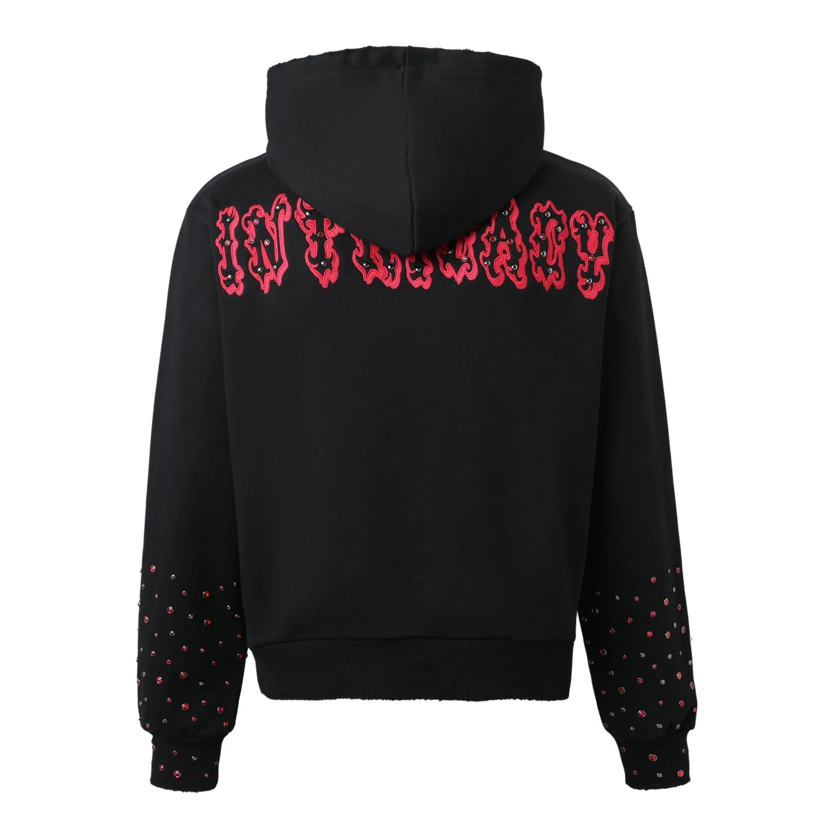 Lost Intricacy "Black/Red Patch" Zip-Up Hoodie (Men)
