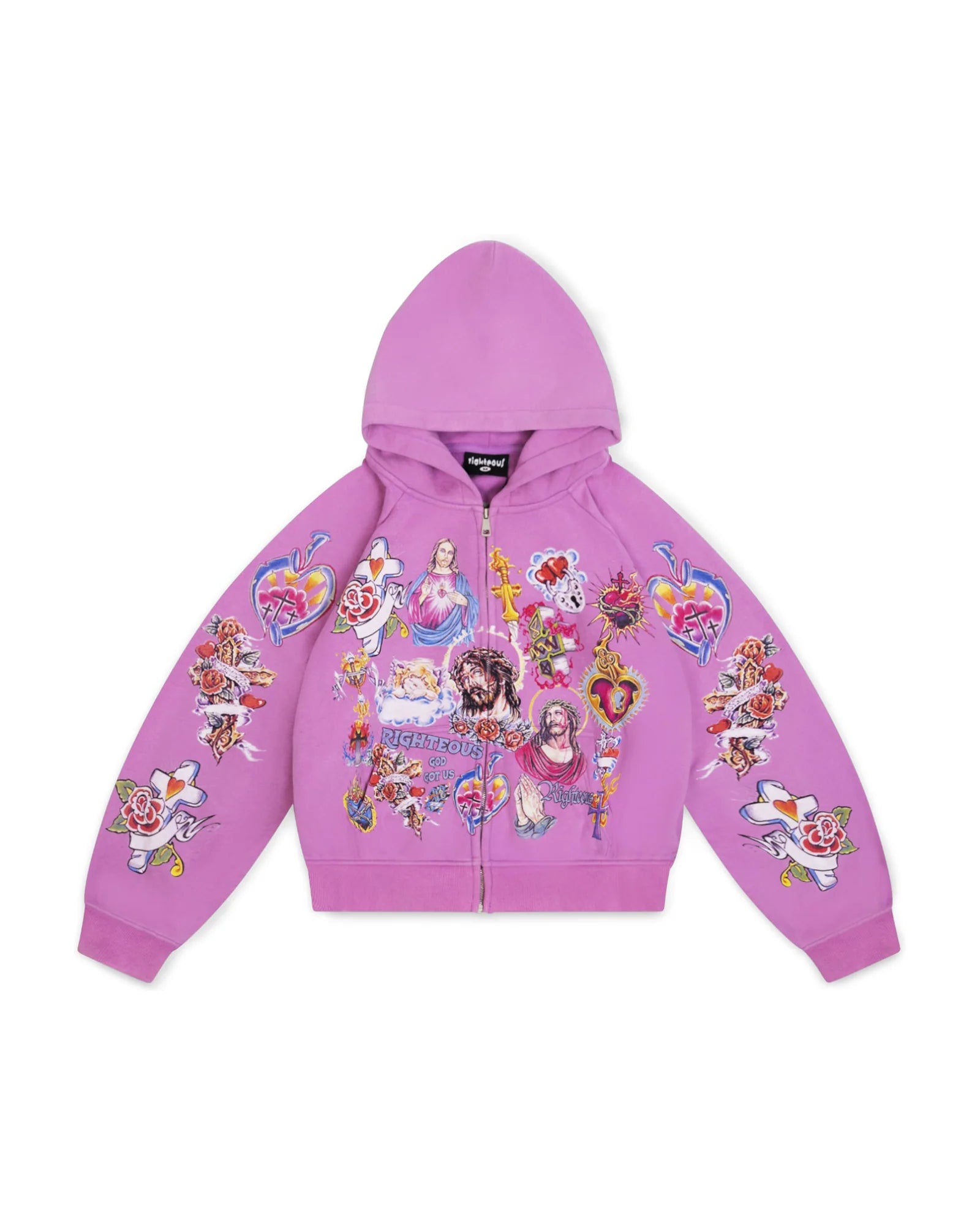 We Are Righteous "Purple" Zip-Up Hoodie