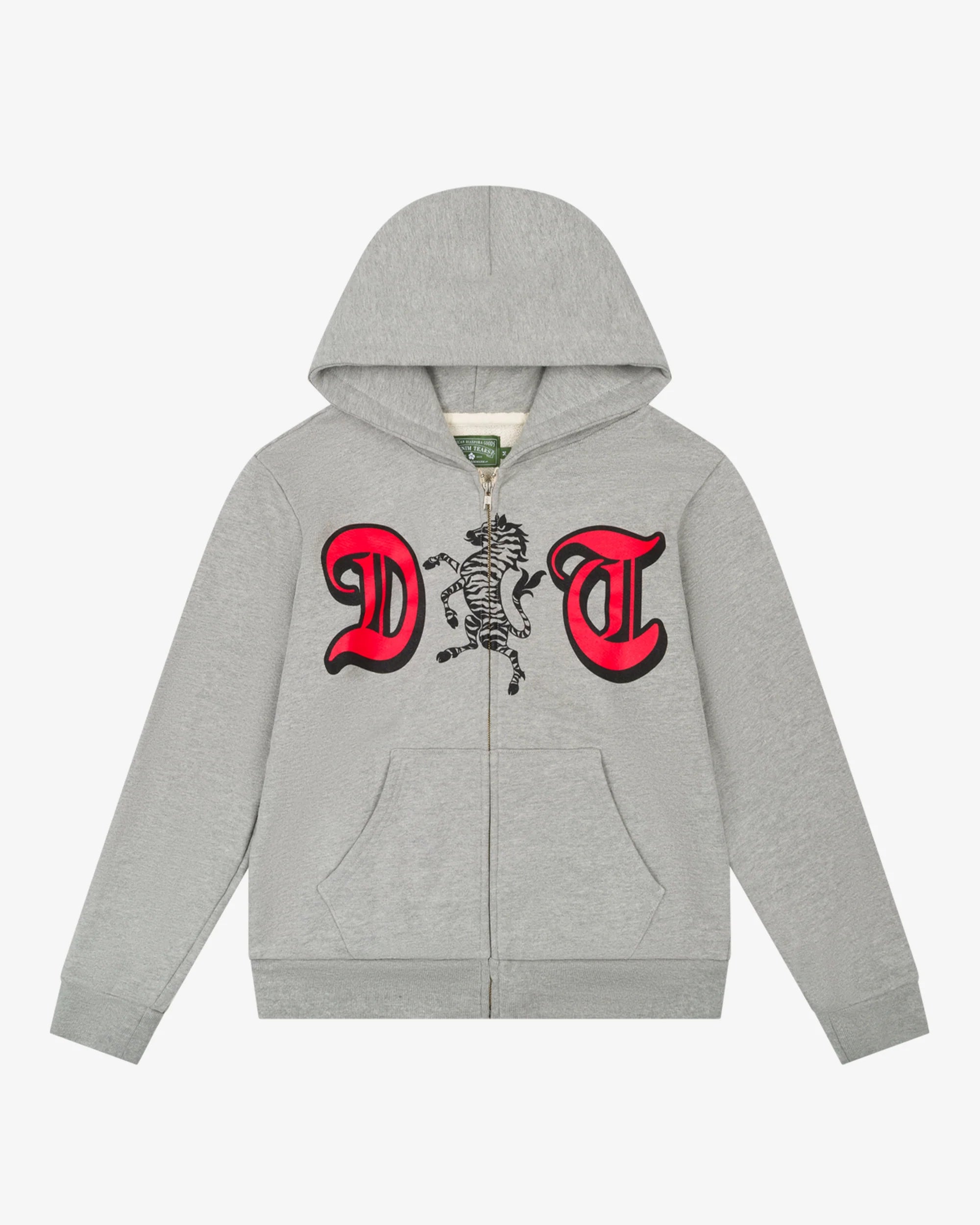 Denim Tears "Zebra Crest" Zip-Up Hoodie