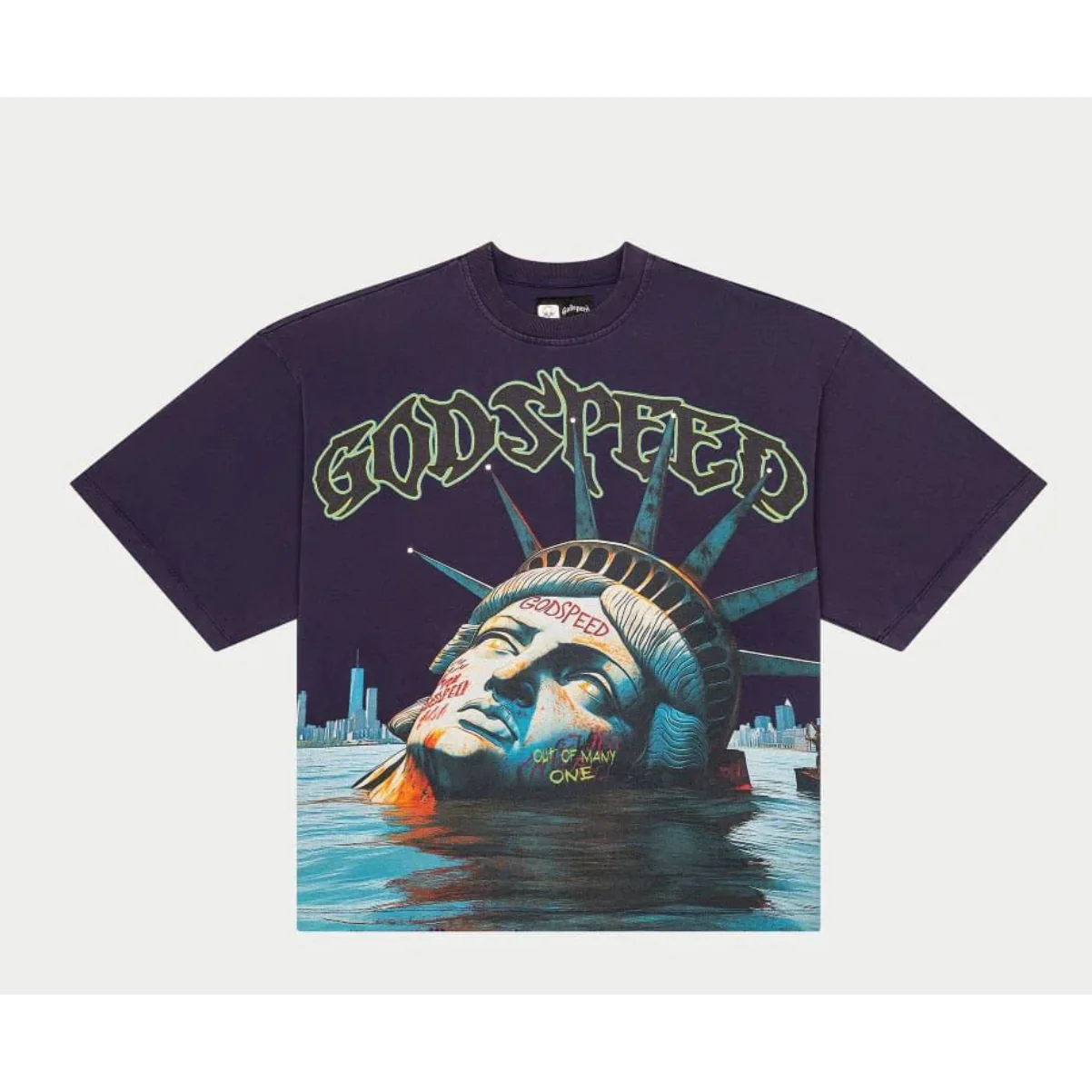Godspeed Sunken Liberty T-Shirt (Navy)