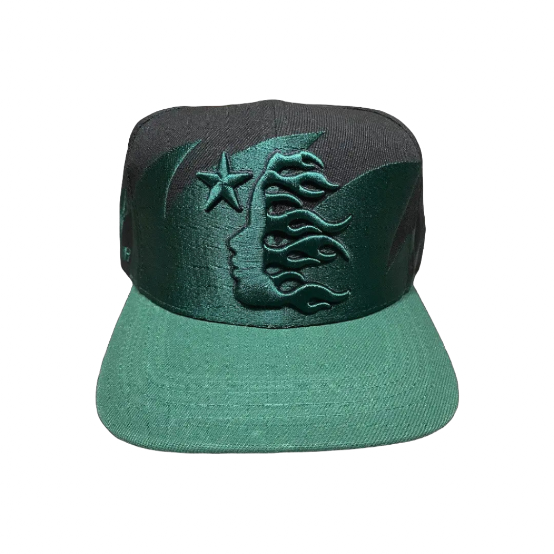Hellstar Black/Green Shark Teeth Snapback
