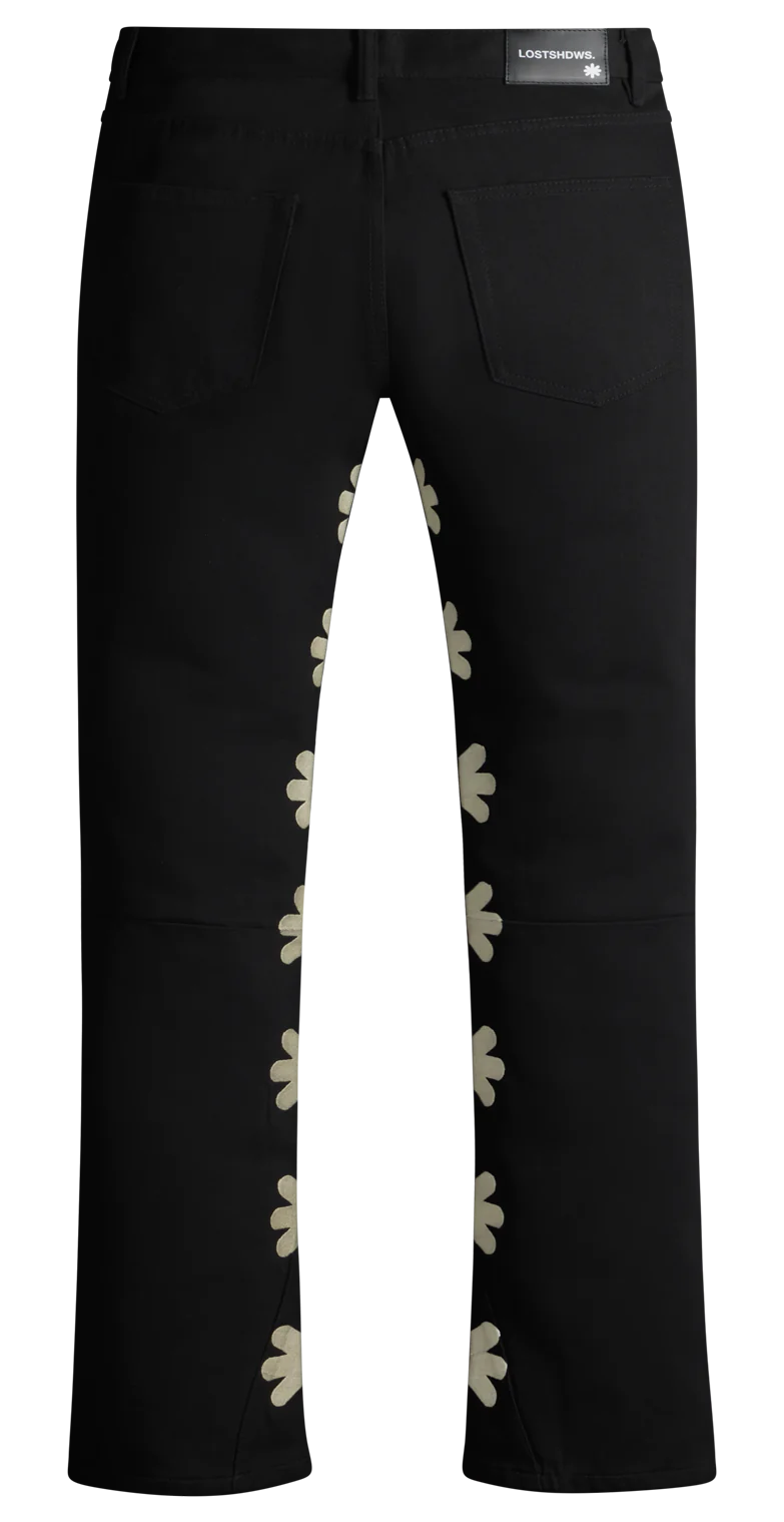 Lost SHDWS Black/Bone Denim Jeans