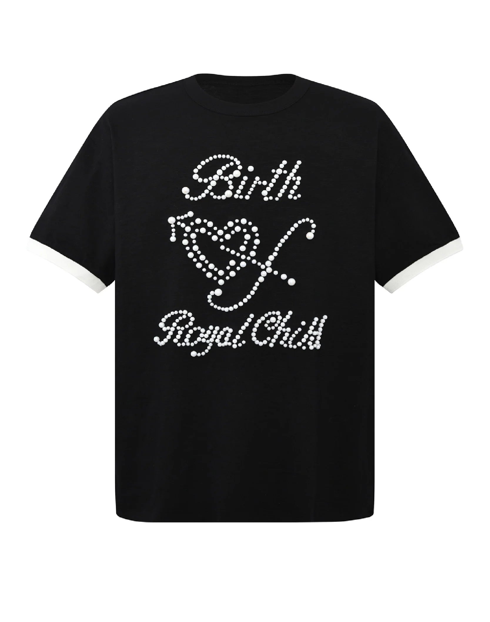 Birth Of A Royal Child "Pearl Patchwork" Black T-Shirt