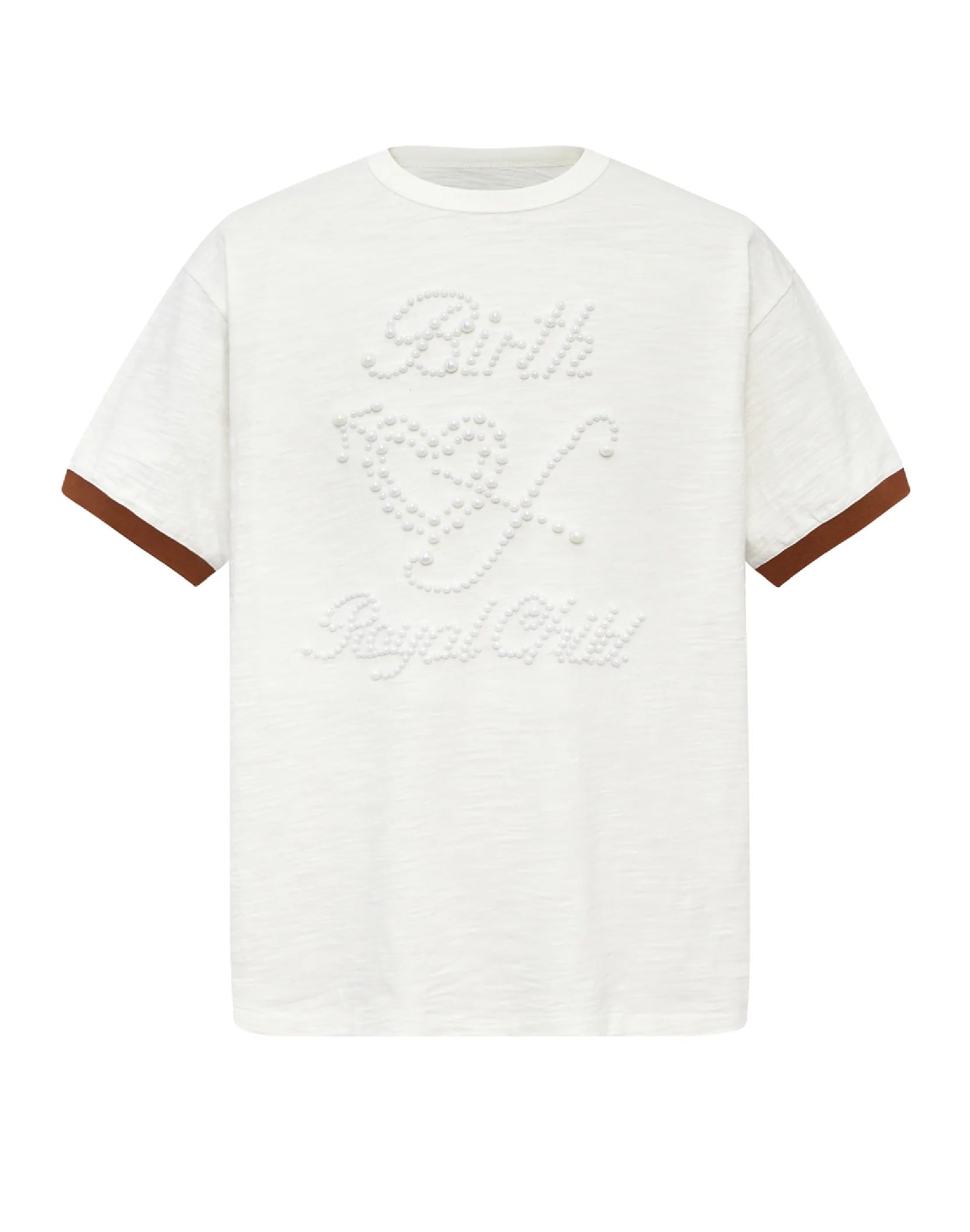 Birth Of A Royal Child "Pearl Patchwork" White T-Shirt
