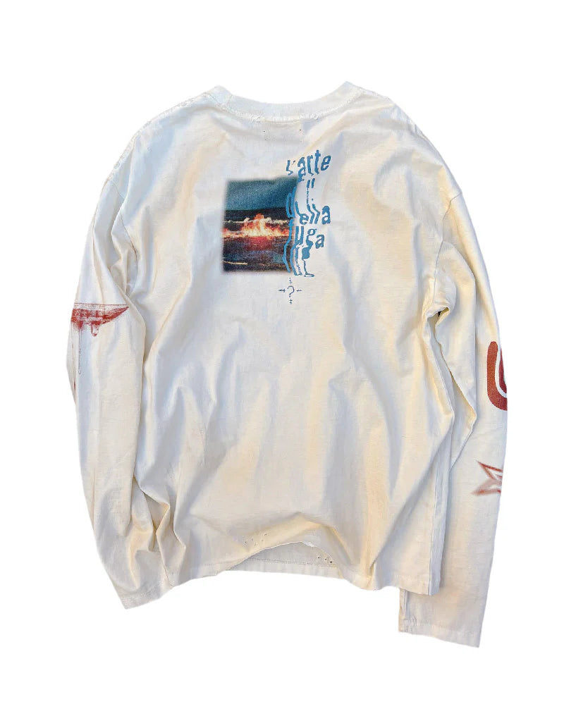 Birth Of A Royal Child "Sunset Printed" Long Sleeve (White)