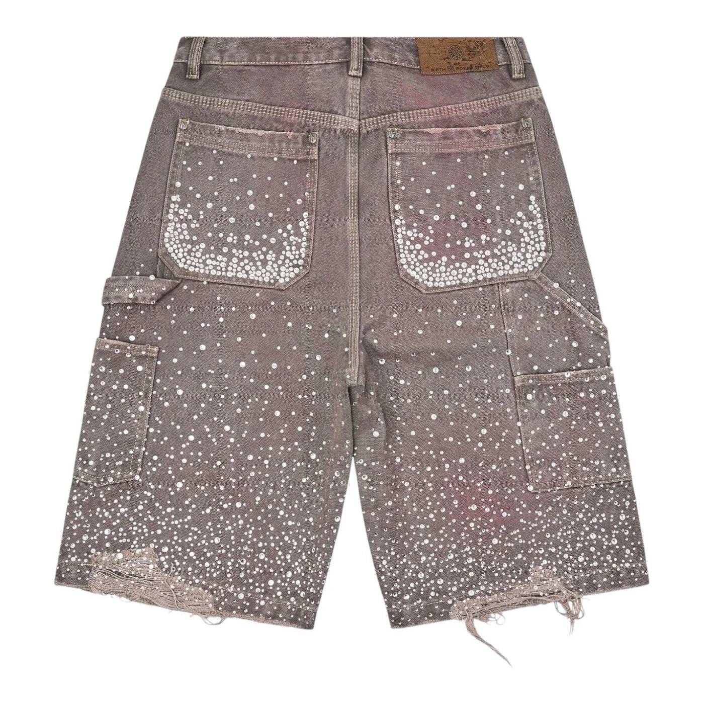 Birth Of A Royal Child "Diamond" Brown Jean Shorts