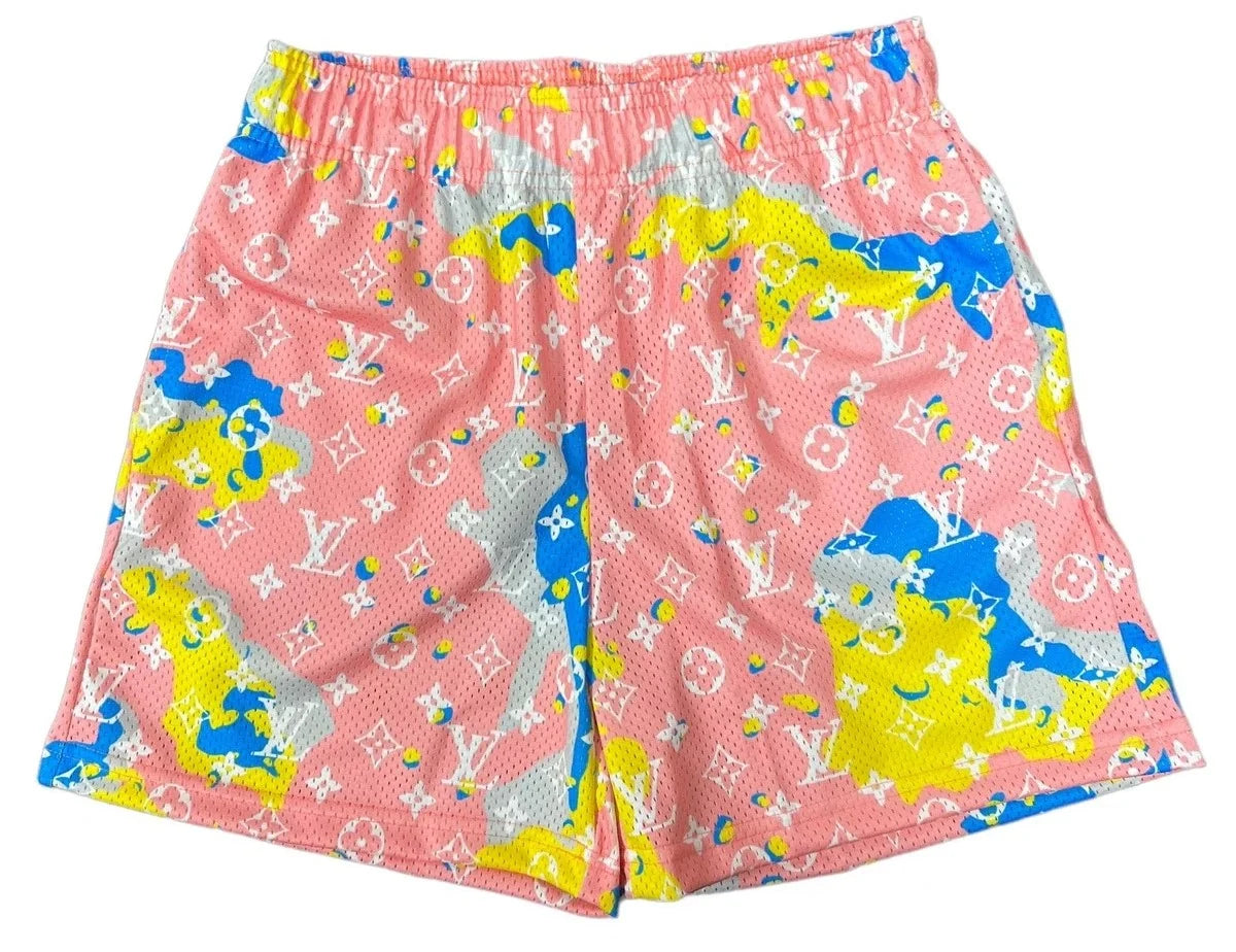Bravest Studios "LV Cotton Candy" Pink Mesh Shorts