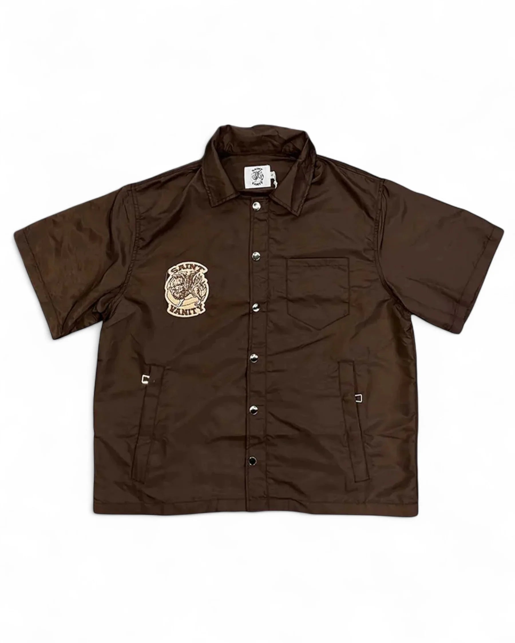 Saint Vanity "Brown" Nylon Top