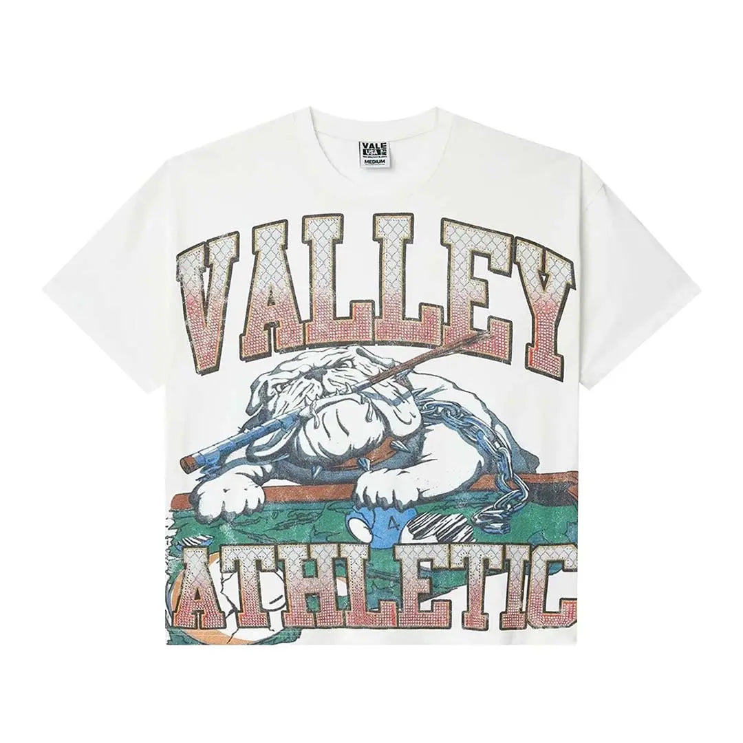 Vale "Bulldog" White Bling T-Shirt