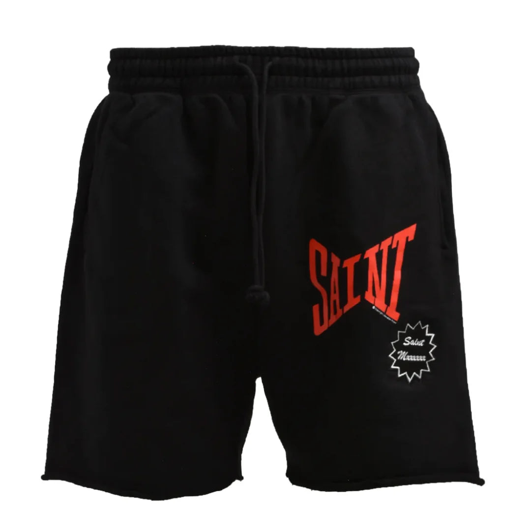 Saint Michael Mxxxxxx Cotton Shorts Black