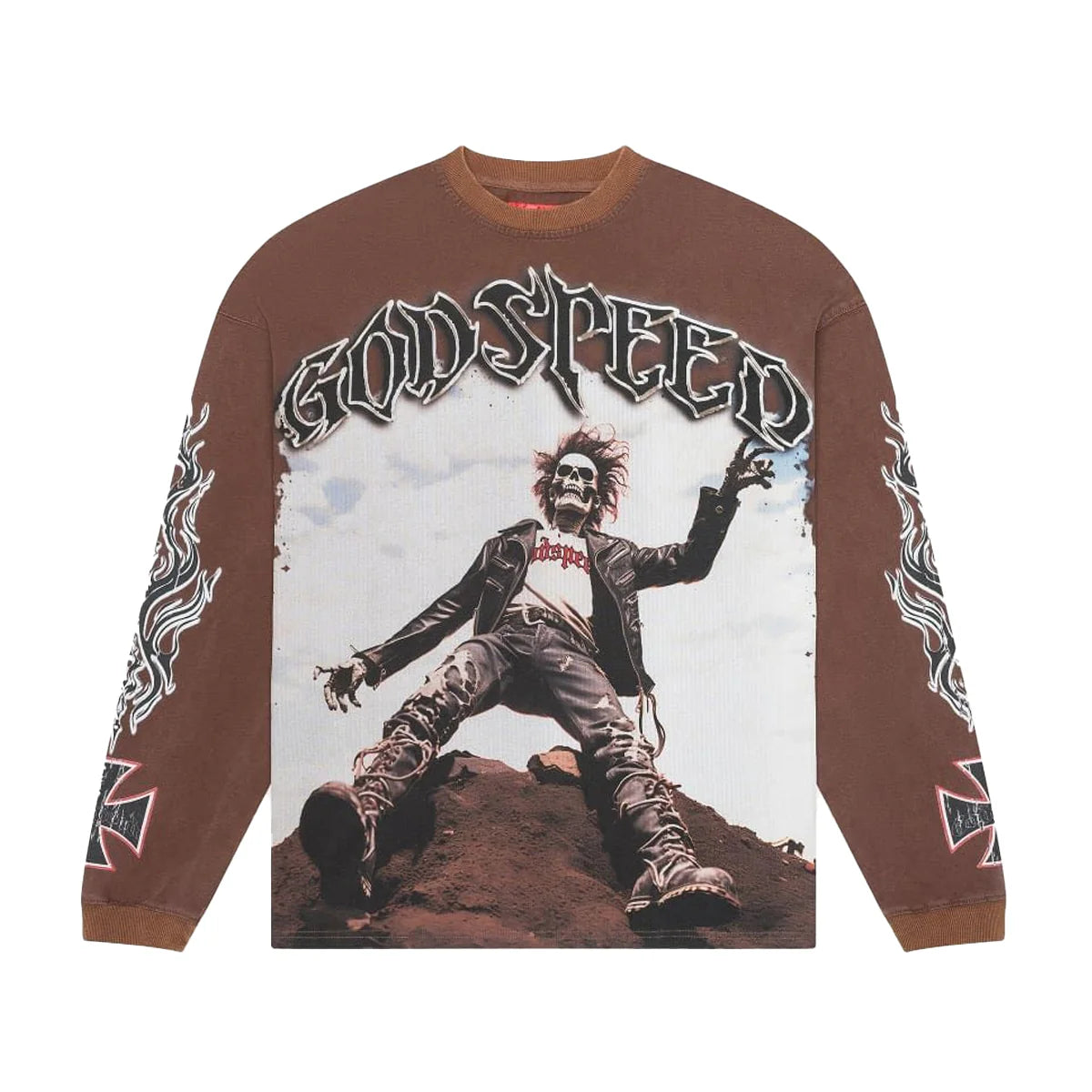 Godspeed "Rocker" Brown Long Sleeve