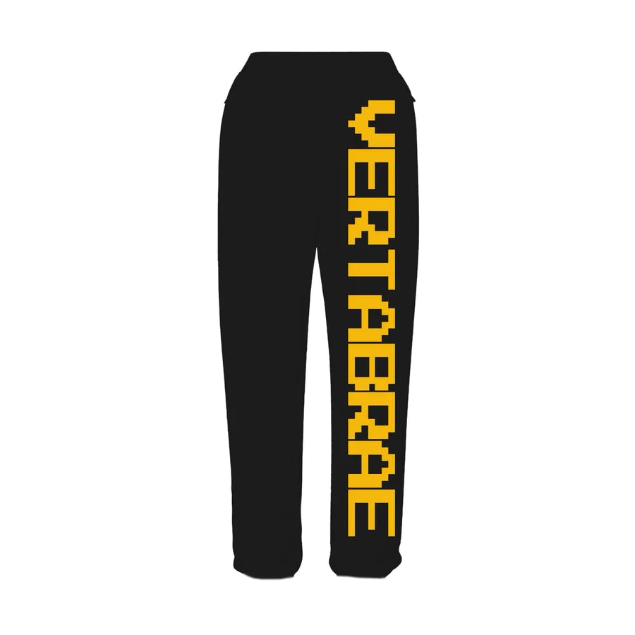 Vertabrae Black/Yellow Sweat Pants