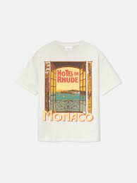 Rhude "Hotel De Monaco" White T-Shirt