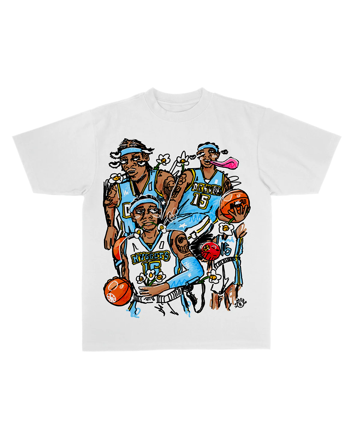 Vxmeee "Melo Maneee" White T-Shirt
