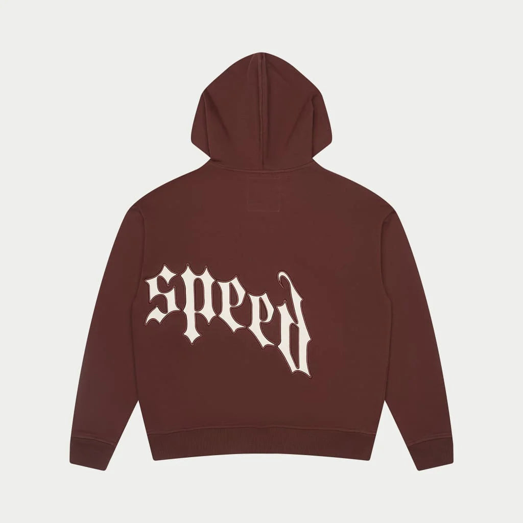 Godspeed (Brown/White) Zip-Up Hoodie
