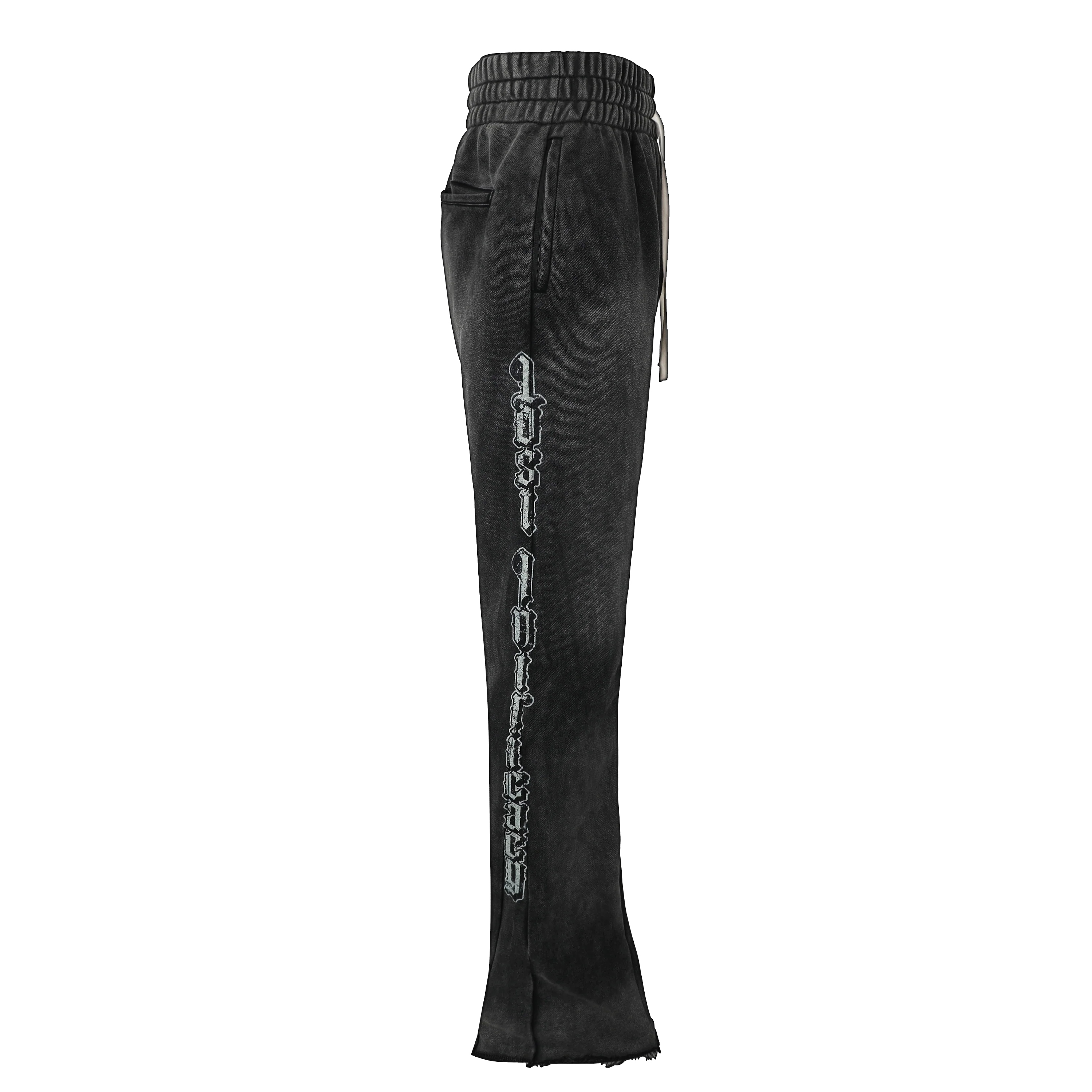 Kids Lost Intricacy "Black Washed" Flare Sweatpants