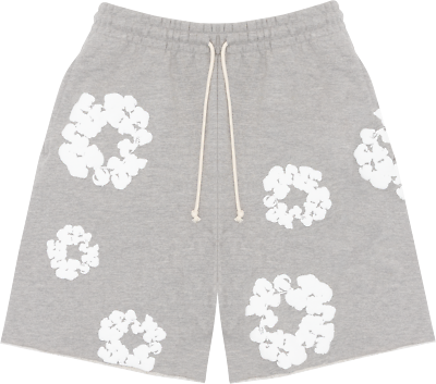 Denim Tears Cotton Wreath Grey Shorts