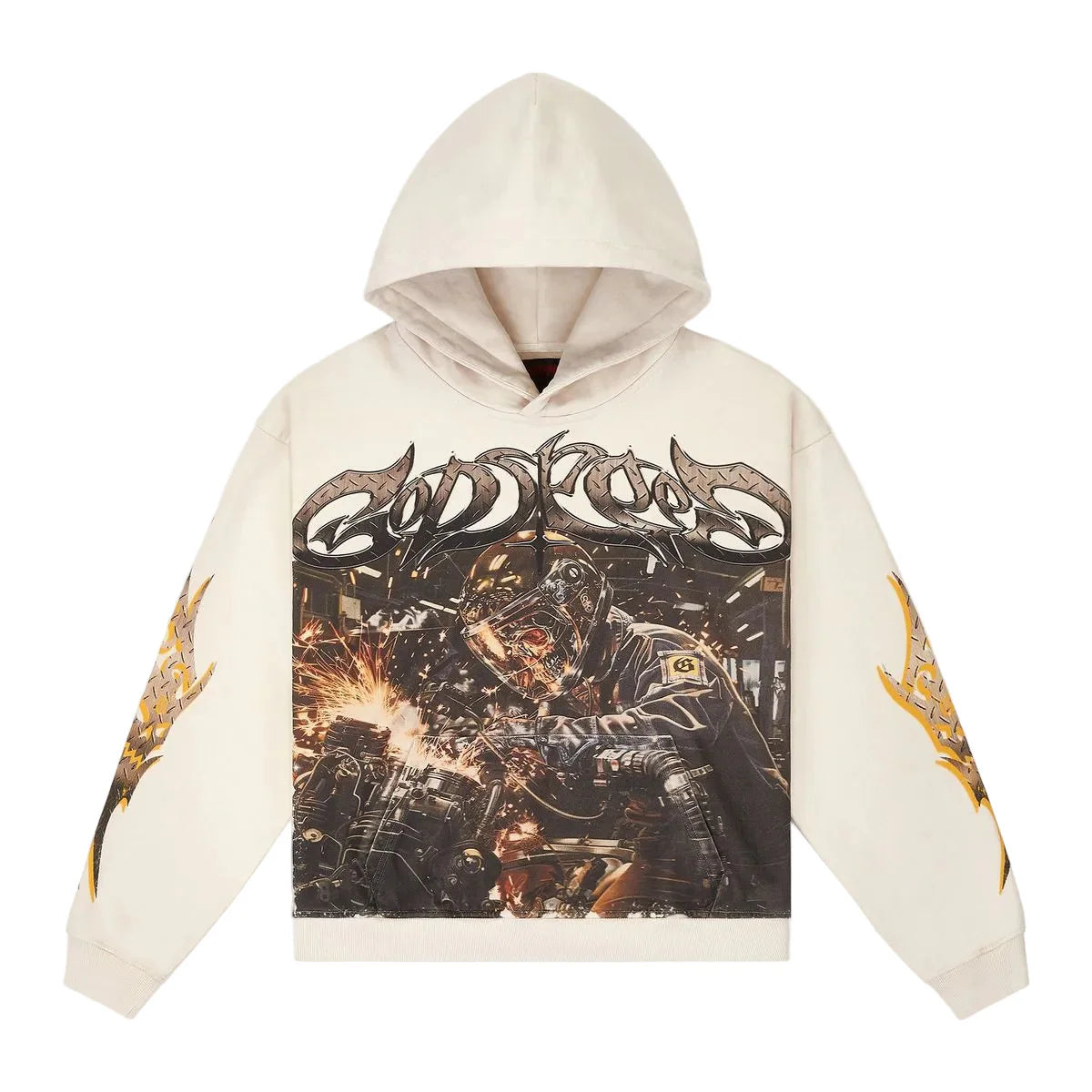Godspeed "Steel Sharpens Steel" Hoodie (Bone)