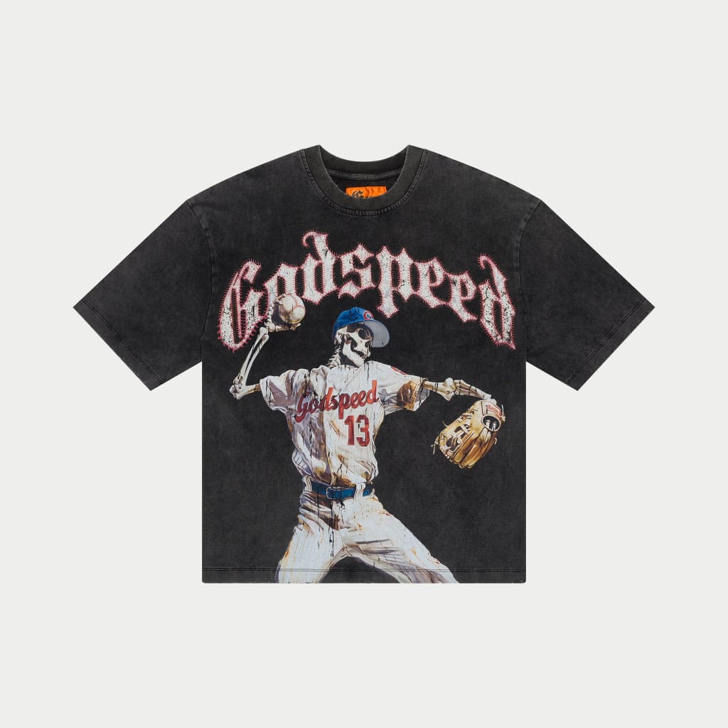 Godspeed "Strike" Black Washed T-Shirt