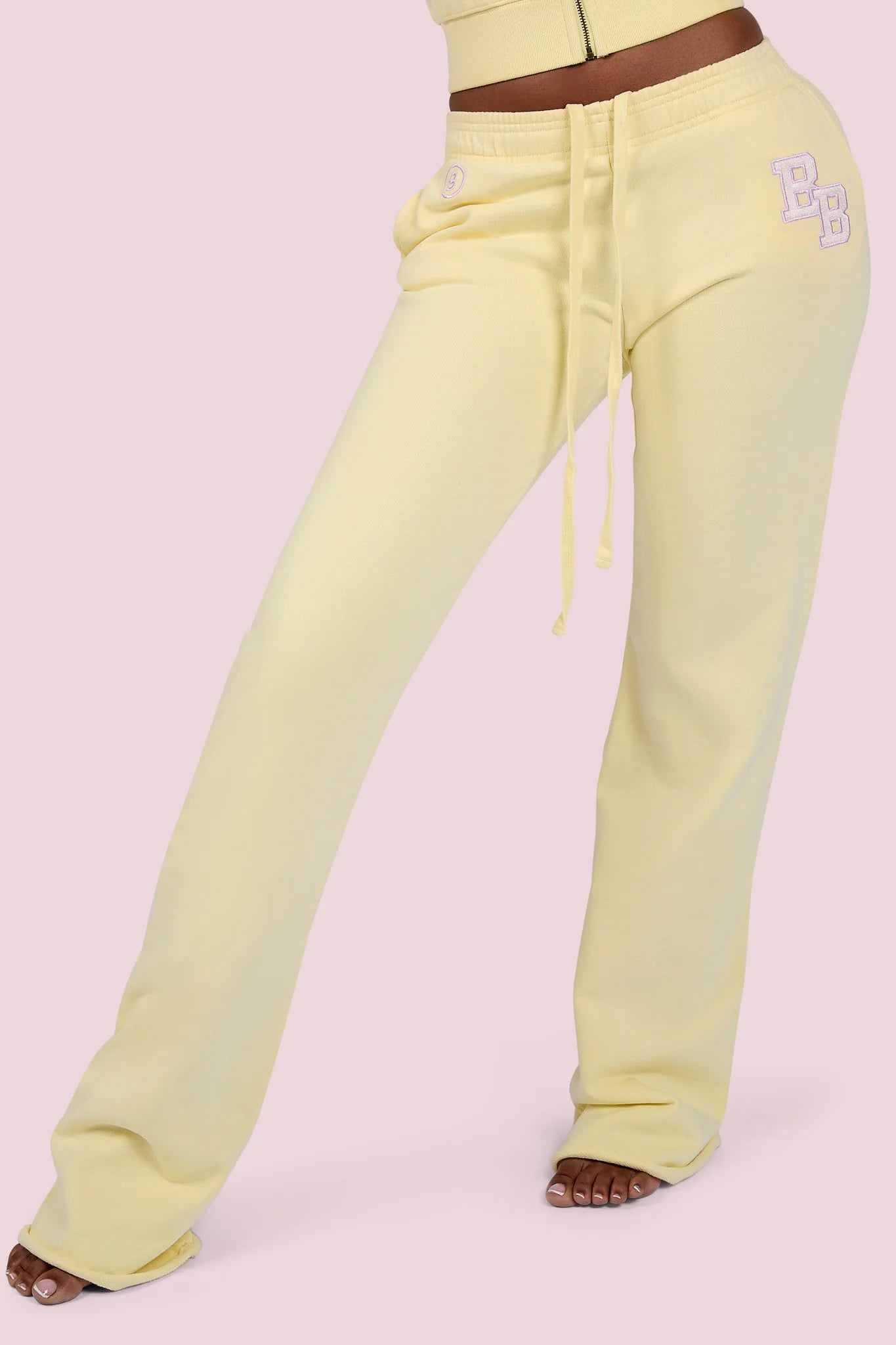 Body By Raven Tracy University Sweatpants 2.0 (Butter Yellow/Lavender)