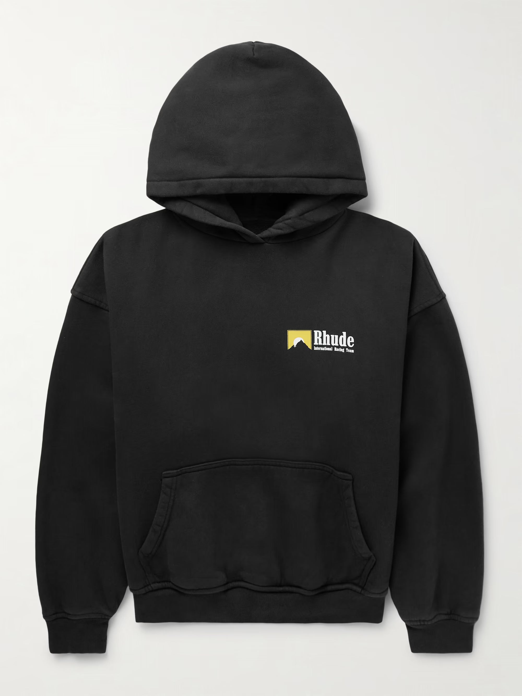 RHUDE Logo-Print Cotton-Jersey Hoodie