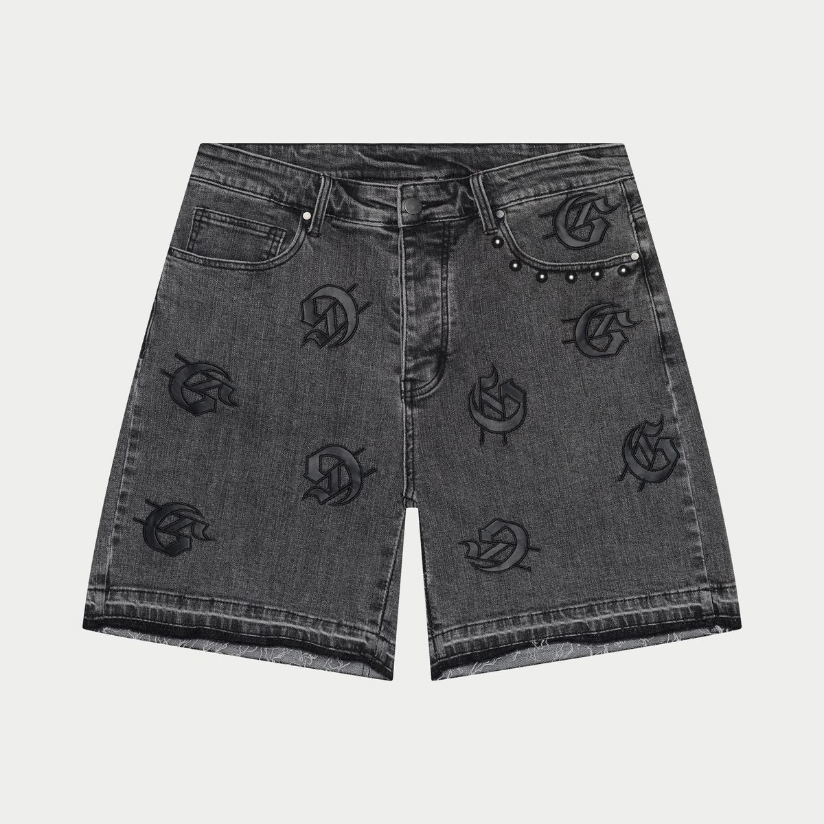 Godspeed "Infinity" Black Jean Shorts